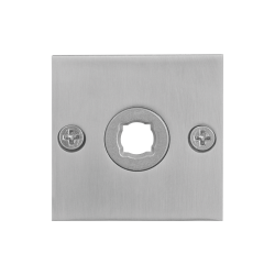 GPF110008200 RVS GEBORSTELD, VIERKANTE PLATTE ROZET 50X50X2MM LINKS/ RECHTS