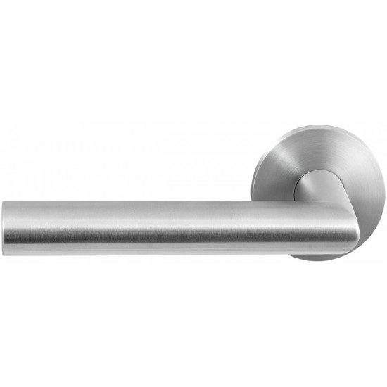 GPF1020.00L MAI DEURKRUK OP RONDE ROZET RVS, 50X8MM GPF1020.00L MAI DEURKRUK OP RONDE ROZET RVS, 50X8MM