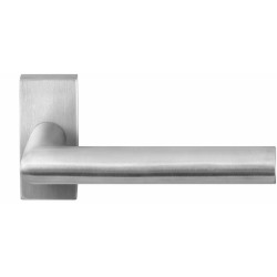 GPF1015090300-01 RVS GEBORSTELD, GPF1015.01R TOI DEURKRUK OP RECHTHOEKIGE ROZET RVS, 70X32X10 MM