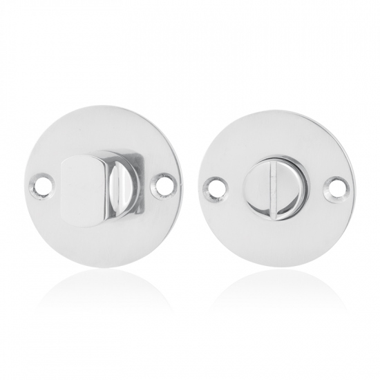 GPF0904.46 RVS GEPOLIJST TOILETGARNITUUR PLAT ROND 50X2MM STIFT 5MM GPF0904.46 RVS GEPOLIJST TOILETGARNITUUR PLAT ROND 50X2MM STIFT 5MM