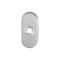 GPF110004300 RVS GEBORSTELD, OVALE CLICK ROZET 70X32X10 MM RECHTS