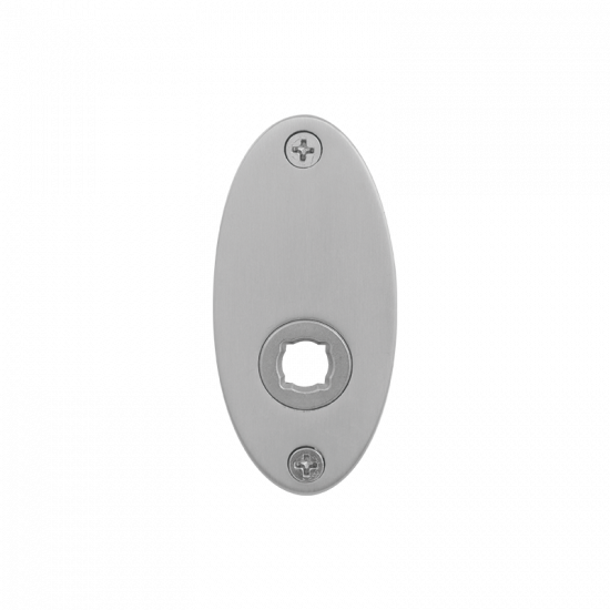 GPF1100.03 RVS GEBORSTELD ROZET OVAAL PLAT 80X38X2MM GPF1100.03 RVS GEBORSTELD ROZET OVAAL PLAT 80X38X2MM