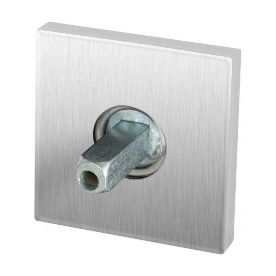GPF1100.02.400 RVS GEBORSTELD ROZET VIERKANT 50X50X8MM MET VASTGELASTE GPF1100.02.400 RVS GEBORSTELD ROZET VIERKANT 50X50X8MM MET VASTGELASTE