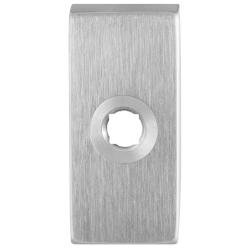 GPF110001300 RVS GEBORSTELD, RECHTHOEKIGE CLICK ROZET 70X32X10 MM RECHTS