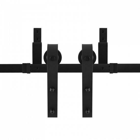 GPF0550.61 DUBBEL SCHUIFDEURSYSTEEM LANKA ZWART 183CM GPF0550.61 DUBBEL SCHUIFDEURSYSTEEM LANKA ZWART 183CM