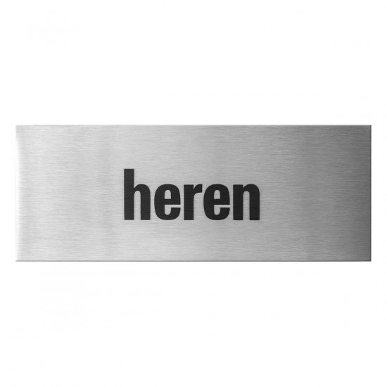 GPF0401.09.0001 RVS MAT DEURBORDJE 'HEREN' RECHTHOEKIG 50X130X1 MM, ZE GPF0401.09.0001 RVS MAT DEURBORDJE 'HEREN' RECHTHOEKIG 50X130X1 MM, ZE