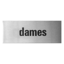 GPF0401090002 RVS GEBORSTELD, DEURBORDJE 'DAMES' RECHTHOEKIG, 50X130X1 MM, ZELFKLEVEND GPF0401090002 RVS GEBORSTELD, DEURBORDJE 'DAMES' RECHTHOEKIG, 50X130X1 MM, ZELFKLEVEND