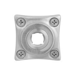 GPF110009100 RVS GEBORSTELD, KLASSIEK VIERKANTE ROZET 38X38X5MM