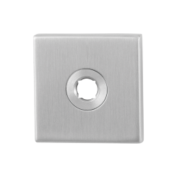 GPF110002300 RVS GEBORSTELD, VIERKANTE CLICK ROZET 50X50X8MM RECHTS