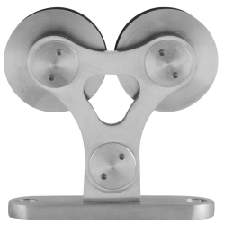 GPF051609000 RVS GEBORSTELD, ENKELE SCHUIFDEURHANGER TWIN RVS GPF051609000 RVS GEBORSTELD, ENKELE SCHUIFDEURHANGER TWIN RVS