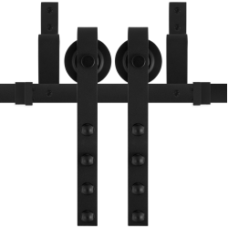 GPF055161150 ZWART, DUBBEL SCHUIFDEURSYSTEEM RASKAS ZWART 150 CM GPF055161150 ZWART, DUBBEL SCHUIFDEURSYSTEEM RASKAS ZWART 150 CM