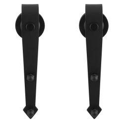 GPF050461010 ZWART, SCHUIFDEURHANGER SET NUOLI ZWART T.B.V. EXTRA DEUR