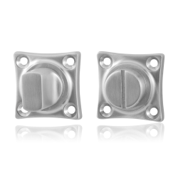 GPF090409109 RVS GEBORSTELD, VIERKANTE TOILETGARNITUUR 38X38X5MM STIFT 5MM