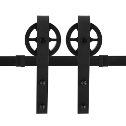 GPF050261400 ZWART, SCHUIFDEURSYSTEEM TEHO ZWART 400 CM (2 X 200 CM SCHUIFDEURRAIL)