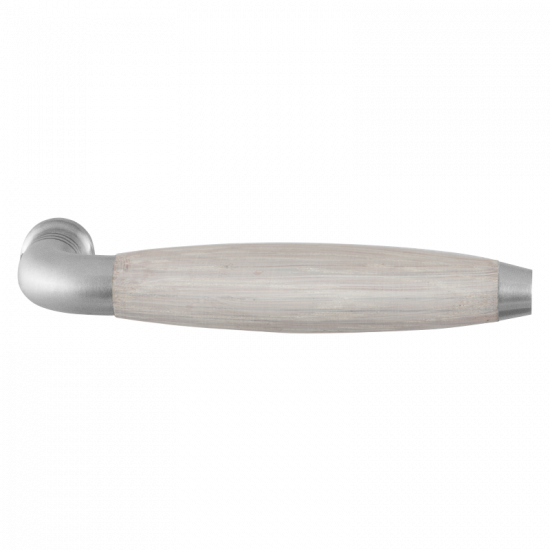 GPF4243 RVS MAT/ EIKEN WHITEWASH IKA XL DEURKRUK GEBOGEN MET TRAPEZIUM GPF4243 RVS MAT/ EIKEN WHITEWASH IKA XL DEURKRUK GEBOGEN MET TRAPEZIUM