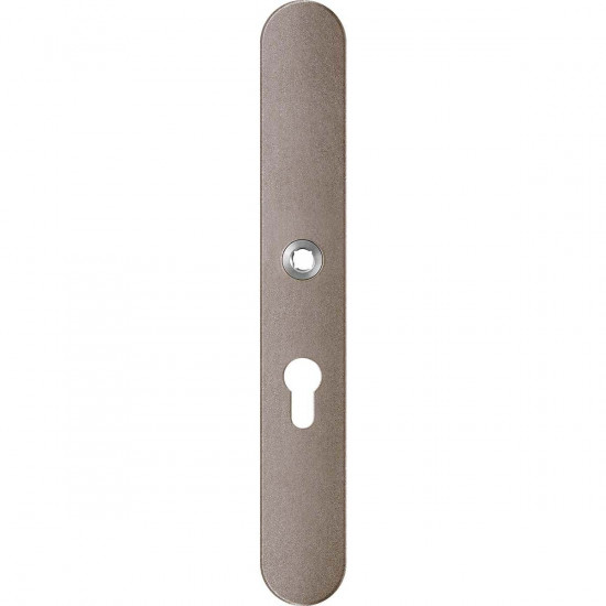 GPF1170.A3L LANGSCHILD AFGEROND PC55 LINKSDRAAIEND 282X40X8,5MM MOCCA