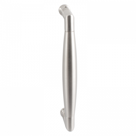 GPF4945.09C DEURGREEP RVS GEBORSTELD HAAKS 207X63/191MM, INCL. ENKEL-