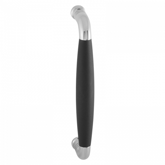 GPF4922.49A IKA DEURGREEP RVS GEPOLIJST/ZWART GEBOGEN 130X60/114MM, IN GPF4922.49A IKA DEURGREEP RVS GEPOLIJST/ZWART GEBOGEN 130X60/114MM, IN