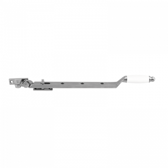 GPF4687.09 RVS MAT/ WIT IKA RAAMUITZETTER MET RONDE EINDKNOP 320MM GPF4687.09 RVS MAT/ WIT IKA RAAMUITZETTER MET RONDE EINDKNOP 320MM