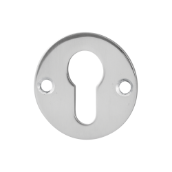 GPF090246107 RVS GEPOLIJST, CILINDERROZET PLAT ROND 50X2MM