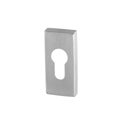 GPF090201108 RVS GEBORSTELD, CILINDERROZET RECHTHOEKIG 70X32X10 MM