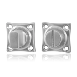 GPF090309109 RVS GEBORSTELD, VIERKANTE TOILETGARNITUUR 38X38X5MM STIFT 8MM