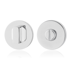 GPF091045110 RVS GEPOLIJST, TOILETGARNITUUR 50X6MM STIFT 8MM GROTE KNOP