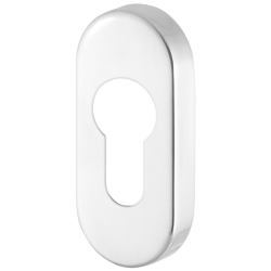 GPF090244108 RVS GEPOLIJST, CILINDERROZET OVAAL 70X32X10 MM