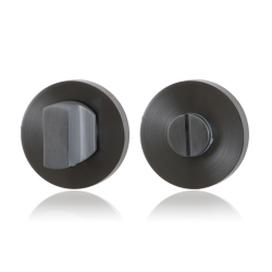 GPF0910001P1 PVD ANTRACIET, TOILETGARNITUUR 50X8MM STIFT 8MM GROTE KNOP