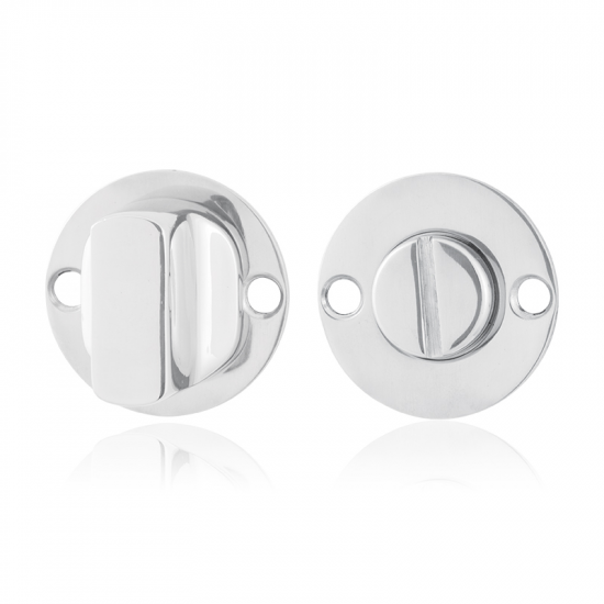 GPF0910.47 RVS GEPOLIJST TOILETGARNITUUR PLAT ROND 38X2MM STIFT 8MM GR GPF0910.47 RVS GEPOLIJST TOILETGARNITUUR PLAT ROND 38X2MM STIFT 8MM GR