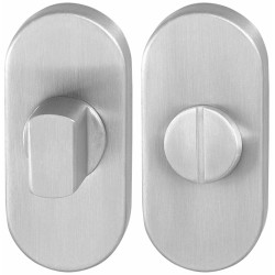 GPF090304109 RVS GEBORSTELD, TOILETGARNITUUR OVAAL 70X32MM STIFT 8MM