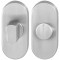 GPF090304109 RVS GEBORSTELD, TOILETGARNITUUR OVAAL 70X32MM STIFT 8MM