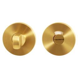 GPF0903VR109P4 PVD MAT MESSING, TOILETGARNITUUR 53X6,5MM STIFT 8MM MET ROOD/ WIT INDICATOR