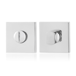 GPF090342109 RVS GEPOLIJST, TOILETGARNITUUR VIERKANT 50X50X8MM STIFT 8MM