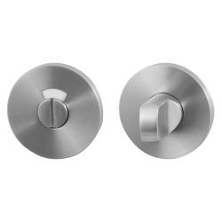 GPF0903VR109 RVS GEBORSTELD, TOILETGARNITUUR 53X6,5MM STIFT 8MM MET ROOD/ WIT INDICATOR