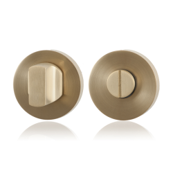 GPF0910001P4 PVD MAT MESSING, TOILETGARNITUUR 50X8MM STIFT 8MM GROTE KNOP