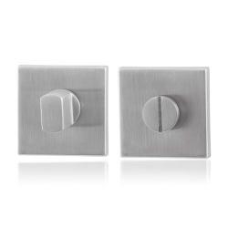 GPF090302109 RVS GEBORSTELD, TOILETGARNITUUR VIERKANT 50X50X8MM STIFT 8MM