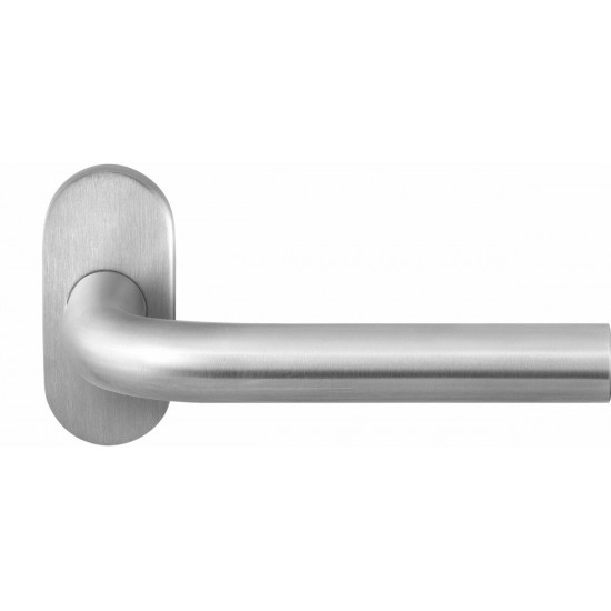 GPF1000.04 AKA DEURKRUK OP OVALE ROZET RVS, 70X32X10MM GPF1000.04 AKA DEURKRUK OP OVALE ROZET RVS, 70X32X10MM