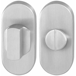 GPF091104110 RVS GEBORSTELD, TOILETGARNITUUR OVAAL 70X32MM STIFT 5MM GROTE KNOP