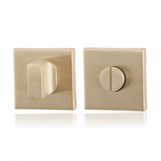 GPF0910.02P4 PVD MAT MESSING TOILETGARNITUUR VIERKANT 50X50X8MM STIFT GPF0910.02P4 PVD MAT MESSING TOILETGARNITUUR VIERKANT 50X50X8MM STIFT