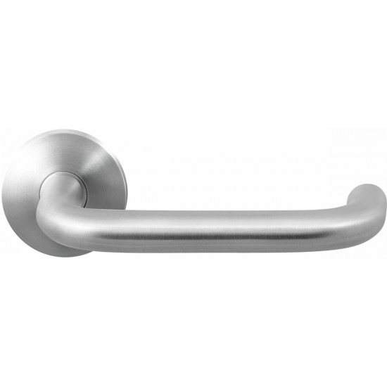 GPF1006.00 HOA DEURKRUK OP RONDE ROZET RVS, 50X8MM GPF1006.00 HOA DEURKRUK OP RONDE ROZET RVS, 50X8MM