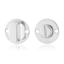 GPF091147110 RVS GEPOLIJST, PLATTE TOILETGARNITUUR 38X2MM STIFT 5MM GROTE KNOP