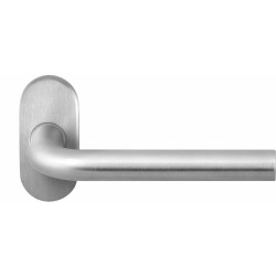 GPF1001090300-04 RVS GEBORSTELD, GPF1001.04R AKA DEURKRUK OP OVALE ROZET RVS, 70X32X10 MM GPF1001090300-04 RVS GEBORSTELD, GPF1001.04R AKA DEURKRUK OP OVALE ROZET RVS, 70X32X10 MM