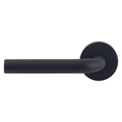 GPF100VR0200AS ANTRACIET, L-MODEL 19MM DEURKRUK OP ROZET 53X6,5 MM GATDEEL LINKS