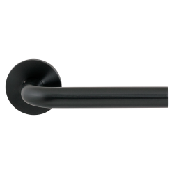 GPF100VR0100P1 PVD ANTRACIET, L-MODEL 19MM DEURKRUK OP ROZET 53X6,5 MM