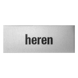 GPF0401800001 ALUMINIUM, DEURBORDJE 'HEREN' RECHTHOEKIG, 50X130X0,5 MM, ZELFKLEVEND GPF0401800001 ALUMINIUM, DEURBORDJE 'HEREN' RECHTHOEKIG, 50X130X0,5 MM, ZELFKLEVEND