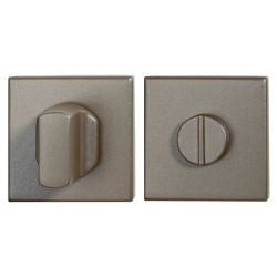 GPF1102A30910 MOCCA BLEND, TOILETGARNITUUR VIERKANT 50X50X8 MM STIFT 8 MM GROTE KNOP