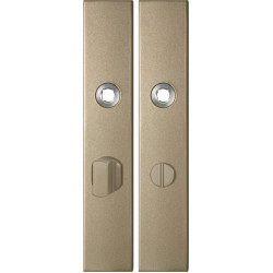 GPF1125A40863 CHAMPAGNE BLEND, LANGSCHILD RECHTHOEKIG 218X40X8,5MM WC63/8 GROTE KNOP