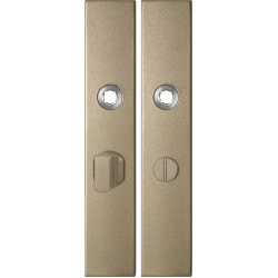 GPF1125A40855 CHAMPAGNE BLEND, LANGSCHILD RECHTHOEKIG ENKELVEREND 218X40X8,5 MM WC55/8 GROTE KNOP