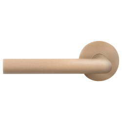 GPF115VR0200U1 SAND, L-HAAKS MODEL 19MM DEURKRUK OP ROZET 53X6 MM GATDEEL LINKS